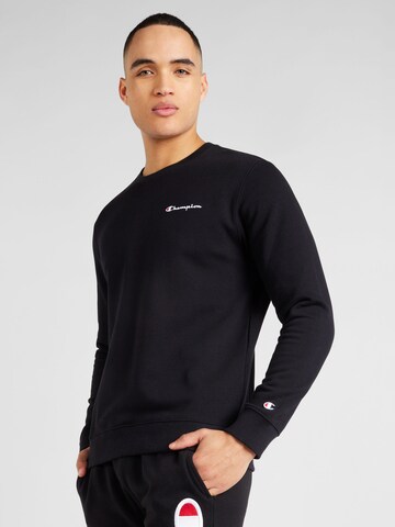 Champion Authentic Athletic Apparel Sweatshirt in Zwart: voorkant