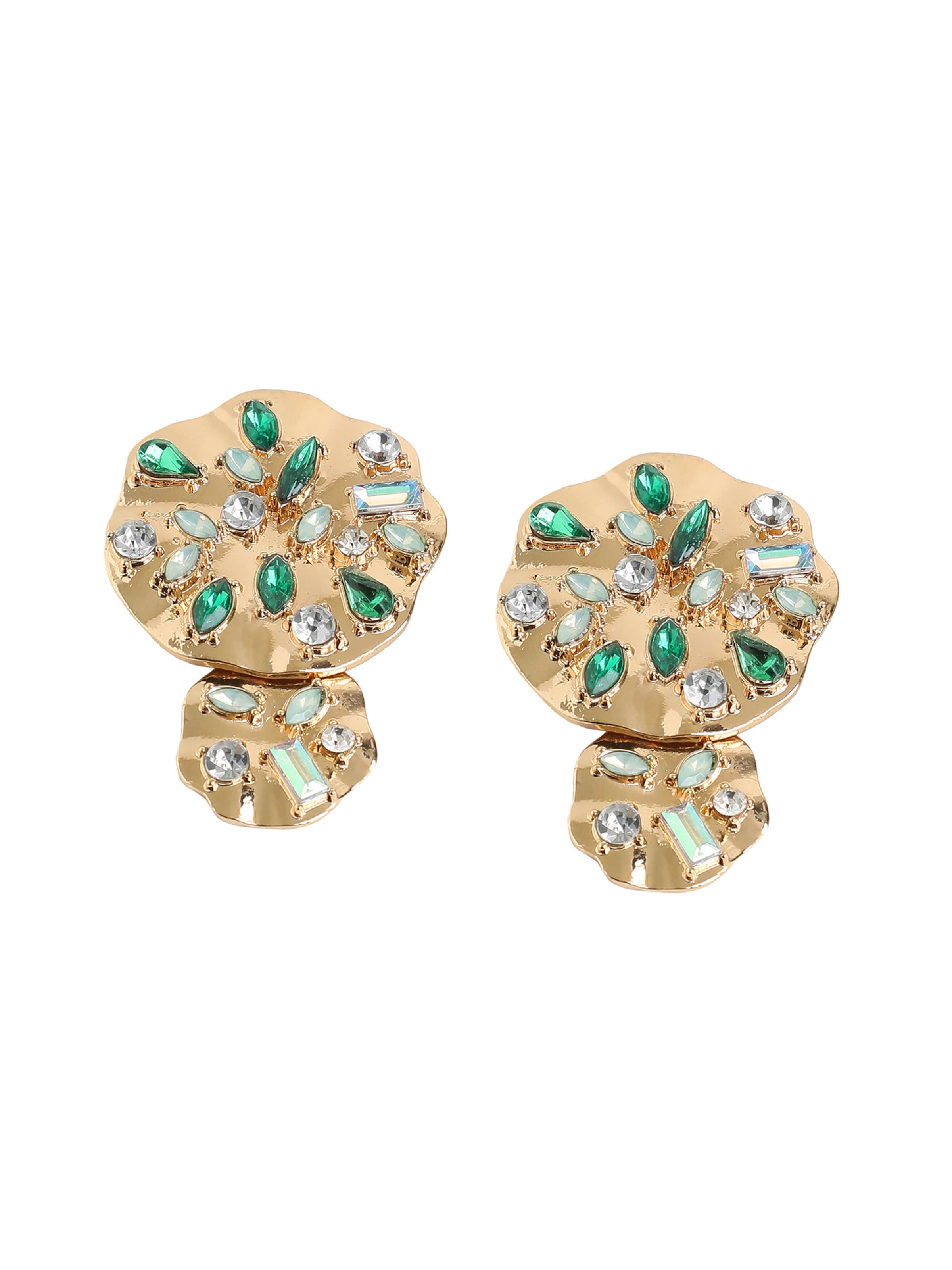 SOHI - Brincos 'Anjila' em ouro: frente