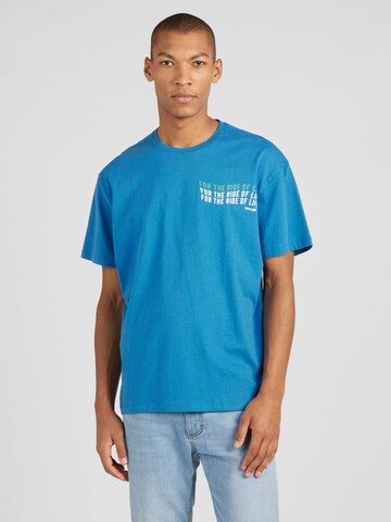 WRANGLER - Camisa em azul: frente
