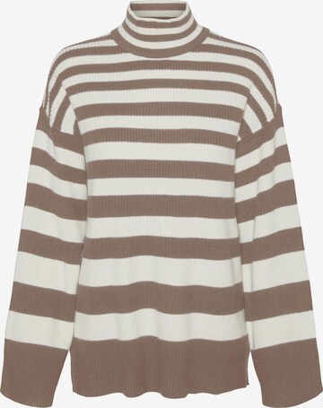 VERO MODA Sweater 'HERMOSA' in Brown: front