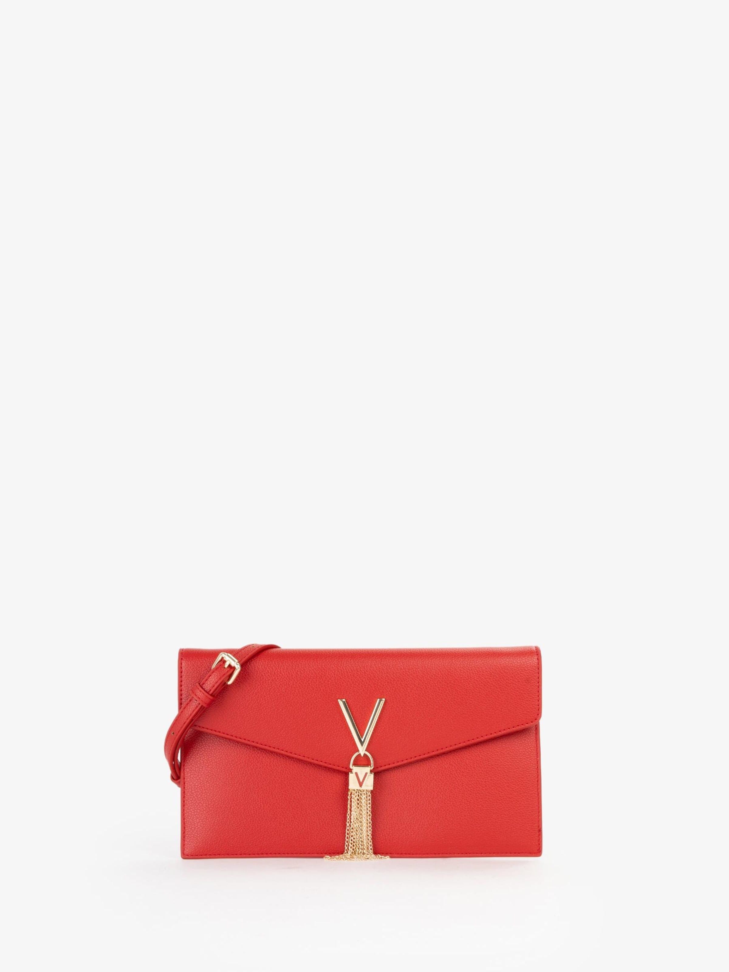 VALENTINO - Saco de roupas 'Valentino Pochette Luxe Rouge Femme Rubino' em vermelho: frente