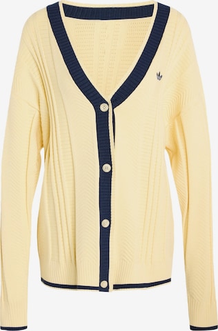 ADIDAS ORIGINALS - Cárdigan en amarillo: frente