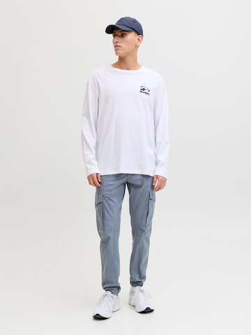 JACK & JONES Slimfit Cargobukser 'JJIPAUL JJFLAKE' i blå