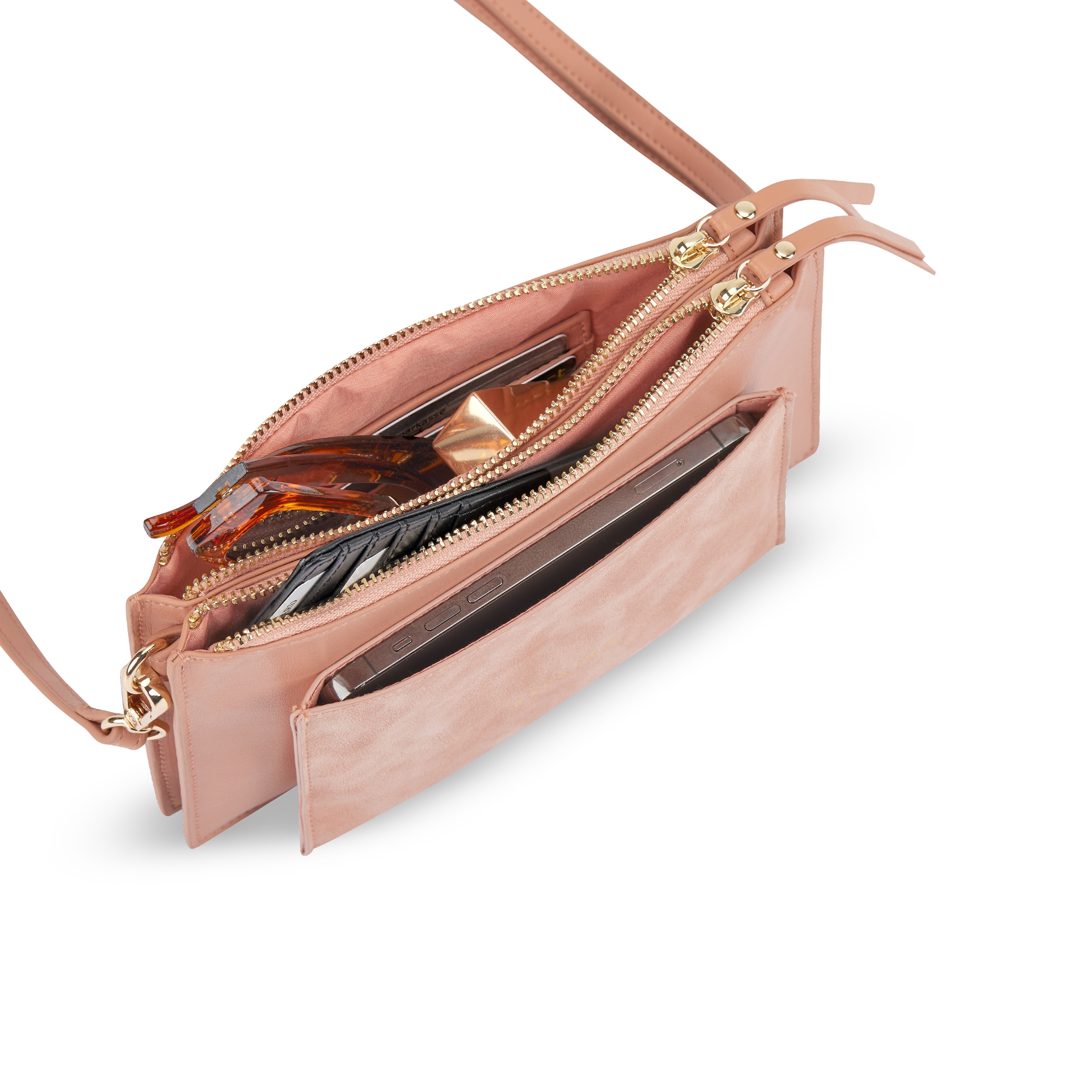 Expatrié Taška cez rameno 'Isabelle' - Ružová