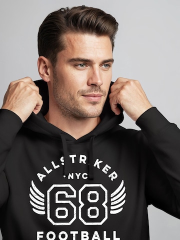 Neverless Sweatshirt 'Football NYC' in Black