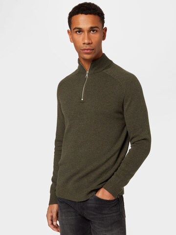 Only & Sons Sweater 'Edward' in Green: front