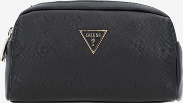 GUESS Cosmetic Bag in Black: front