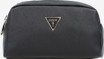 GUESS Cosmetic Bag in Black: front