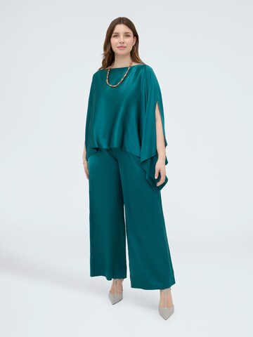 Wide leg Pantaloni di Fiorella Rubino in verde