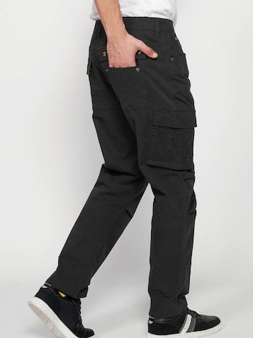 Regular Pantalon cargo KOROSHI en noir