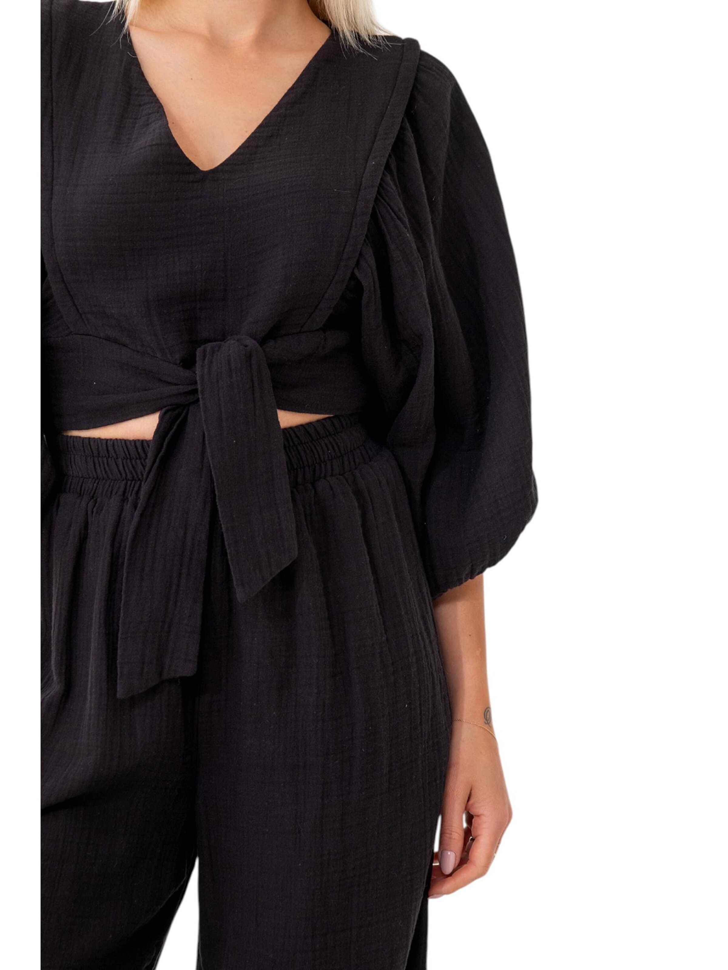 Tenue d'intérieur 'FLOWSET' WENOR en noir