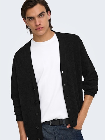 Only & Sons Вязаная кофта 'ONSROME' в Черный