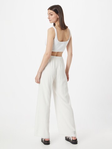 Calvin Klein Jeans Široký strih Nohavice - biela