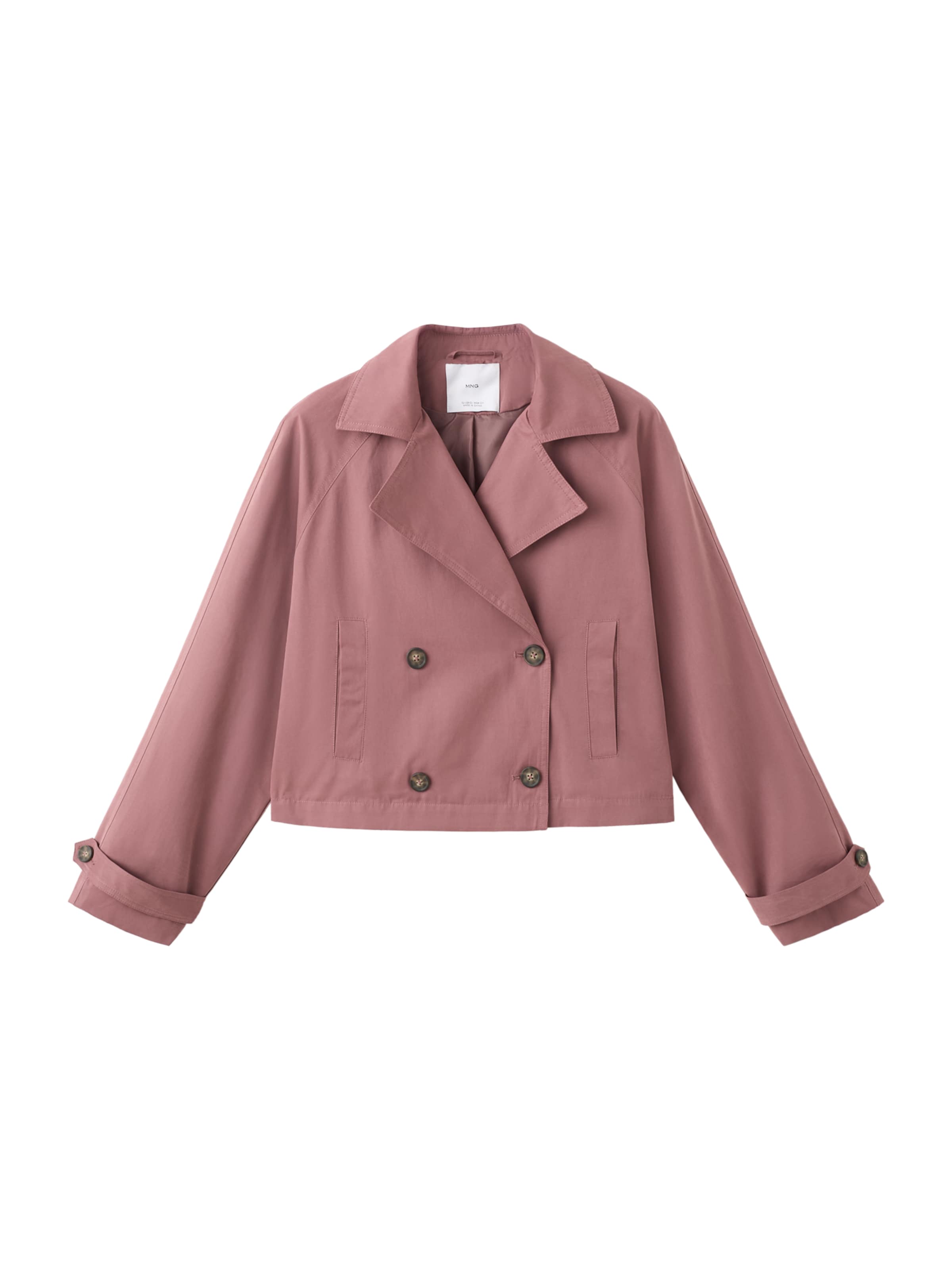 MANGO TEEN Демисезонное пальто 'Rosa' в Блекло-розовый, Обзор товара