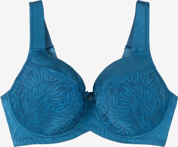 SHEEGO Bralette Bra in Blue: front