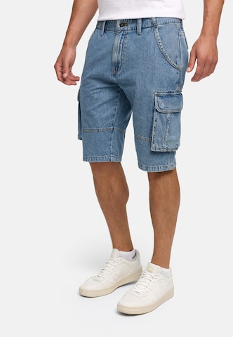 INDICODE JEANS Regular Cargohose 'Monroe ' in Blau