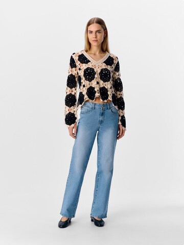 OBJECT Sweater 'OBJElena' in Beige
