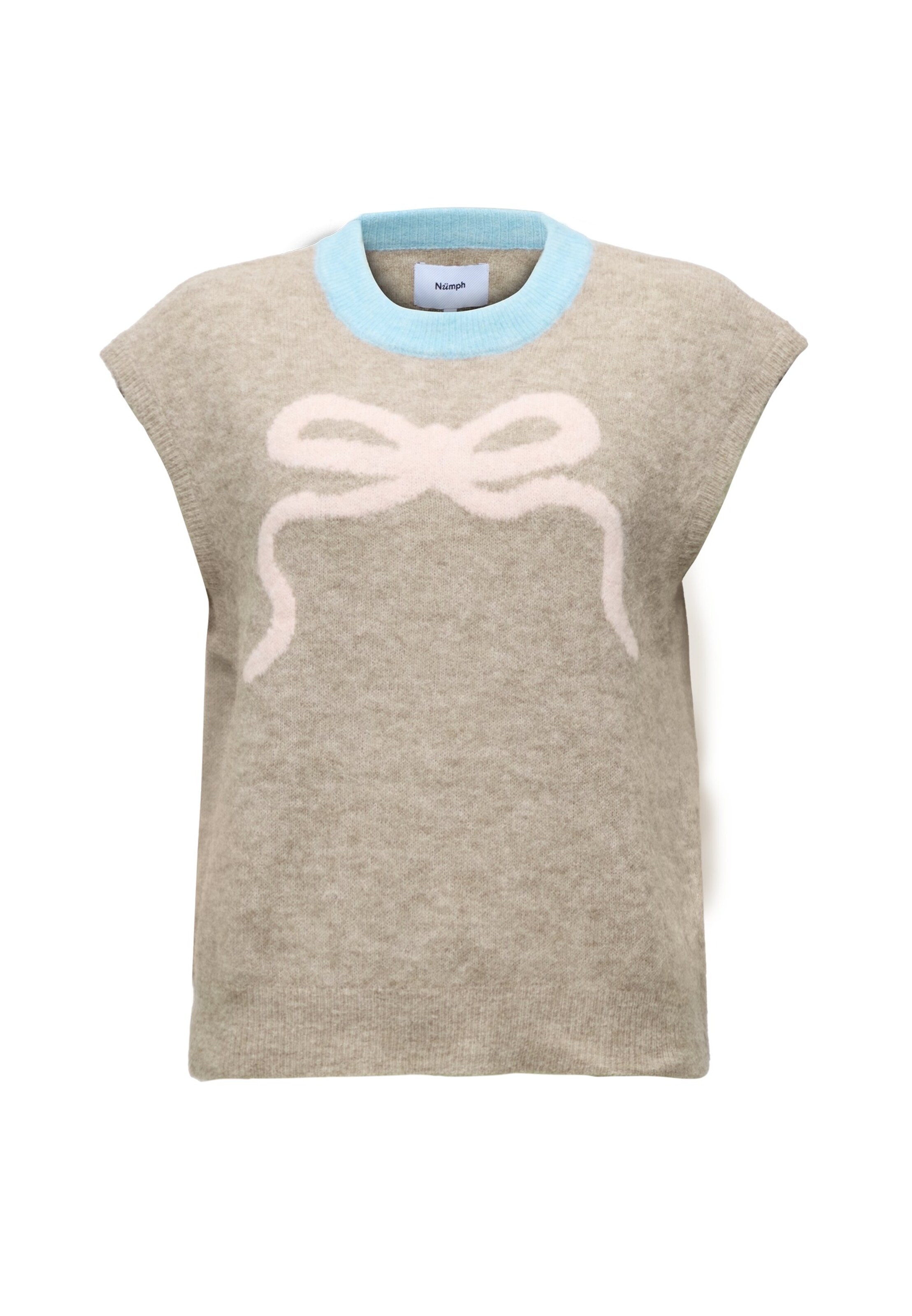 NÜMPH Sweater 'RIETTE' in Grey: front