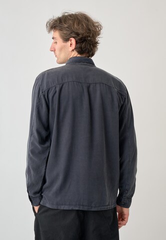 Cleptomanicx Regular Fit Langarmhemd 'Easy' in Grau