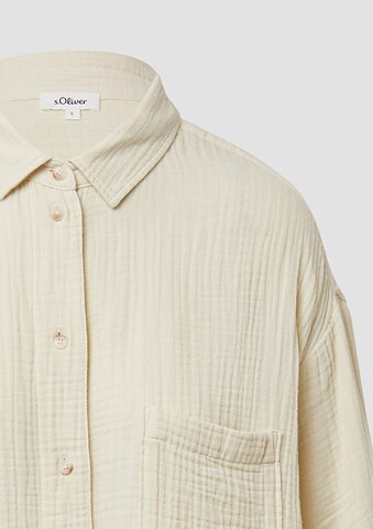 s.Oliver Blouse in Beige
