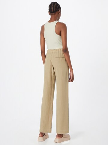 Samsøe Samsøe Loose fit Trousers 'Hoys' in Beige