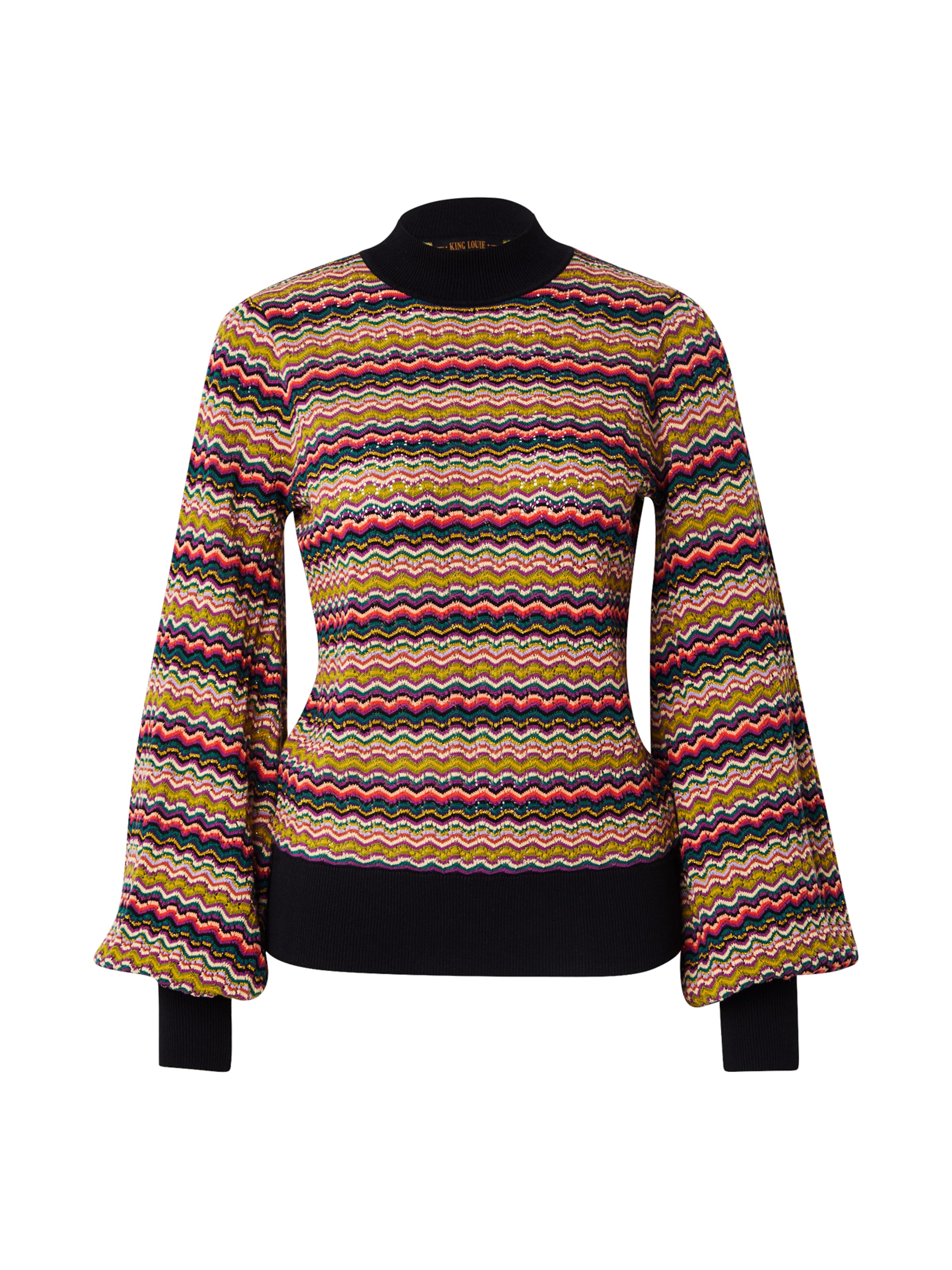 King Louie Trui 'Maya Turtle' in Zwart: voorkant