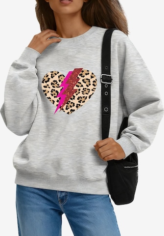 GORHEY Sweatshirt in Grau: Vorderseite