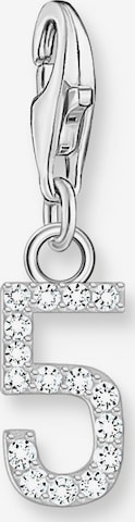 Thomas Sabo Pendant 'Zahl 5' in Silver: front