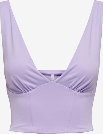 ONLY - Top 'EA' em roxo: frente