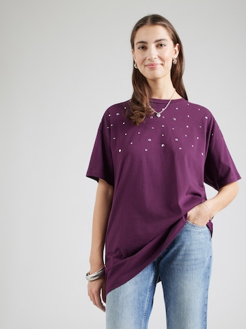 PIECES Shirt 'PCSKYLAR' in Purple: front