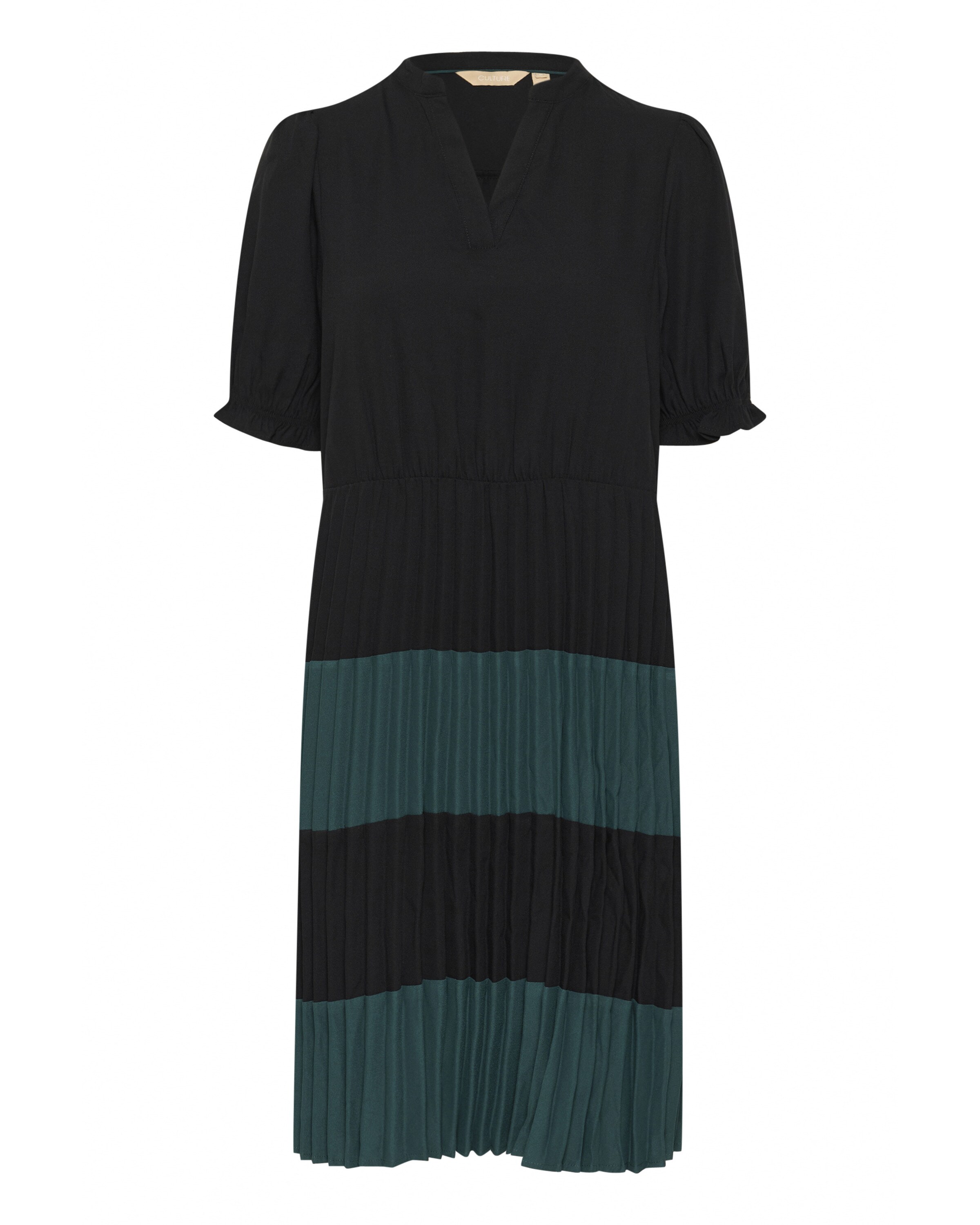 CULTURE Jurk 'Betty' in Zwart: voorkant