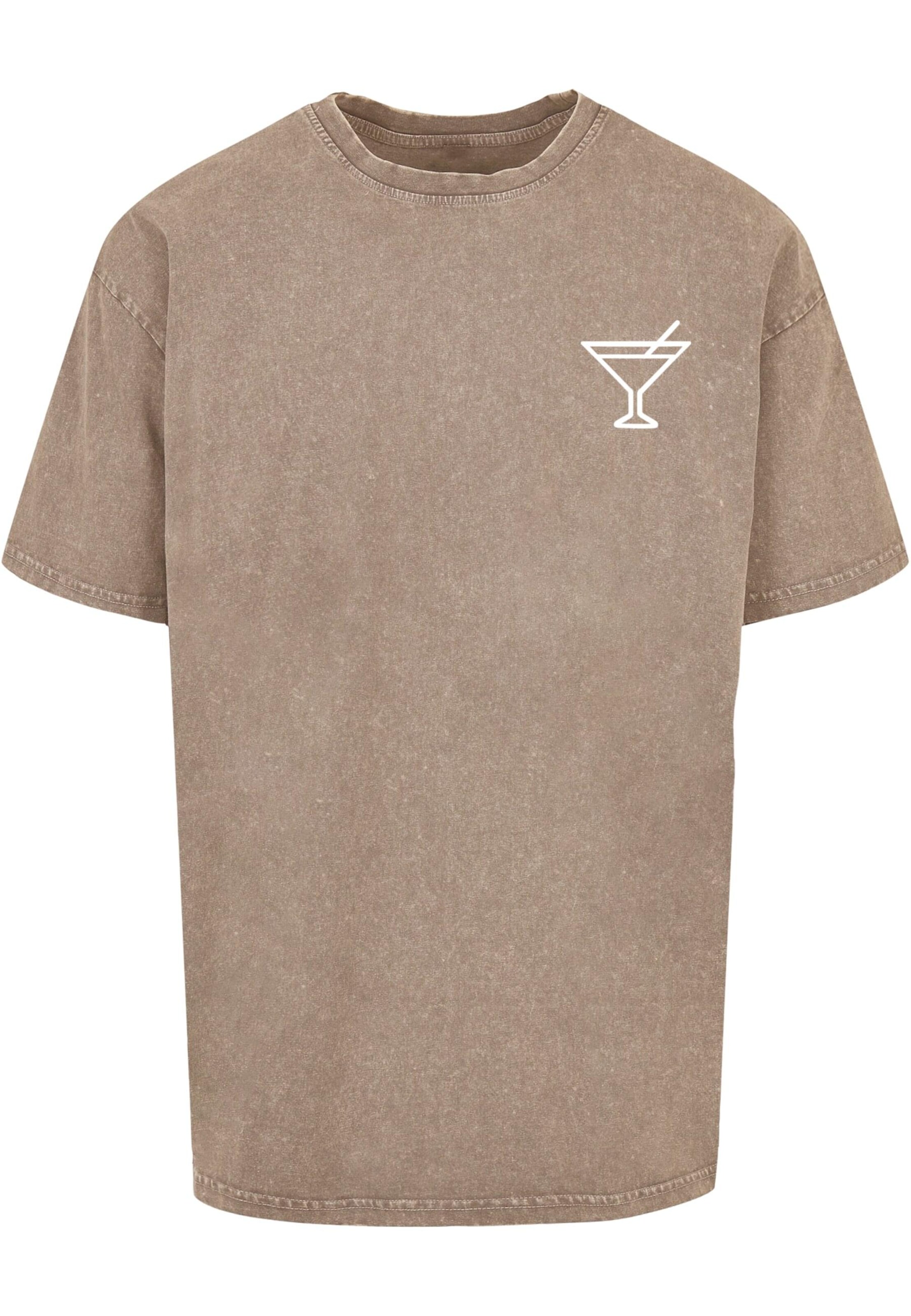 Maglietta 'Summer - Cocktail' di Merchcode in beige: frontale