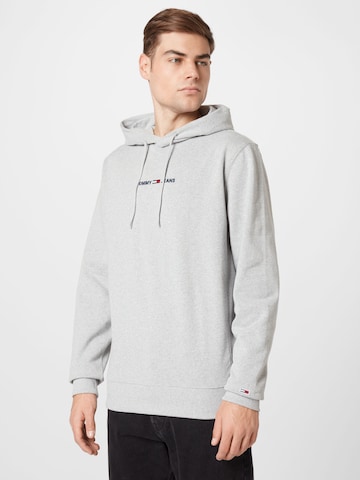 Tommy Jeans Sweatshirt 'Essential' i grå: framsida
