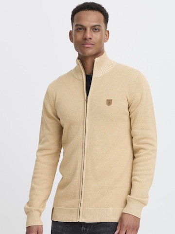 INDICODE JEANS Gebreid vest 'Andy' in Bruin