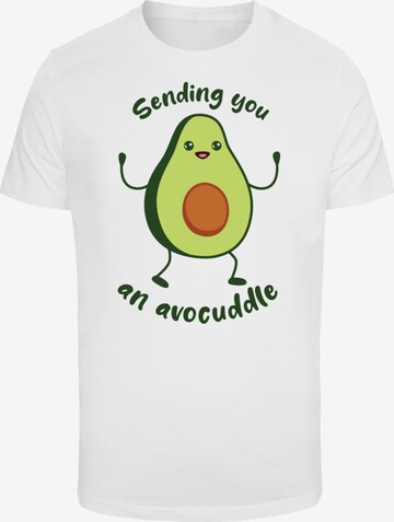 ABSOLUTE CULT Shirt 'Mother's Day - Avocuddle' in White: front