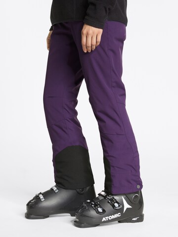 ZIENER Regular Workout Pants 'TILLA' in Purple