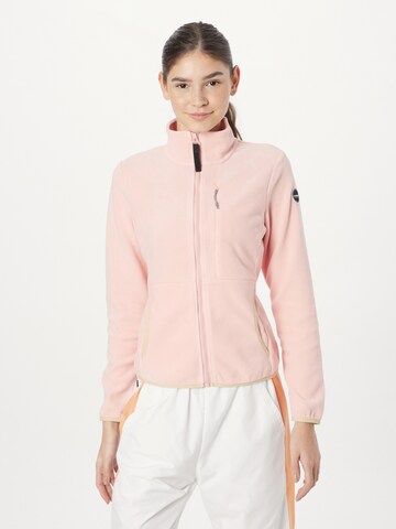 ICEPEAK Athletic Fleece Jacket 'ADAN' in Pink: front