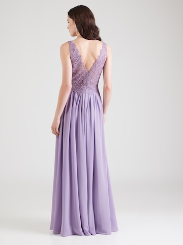 Robe de soirée mascara en violet