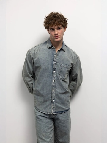 Giesto - Regular Fit Camisa em azul: frente
