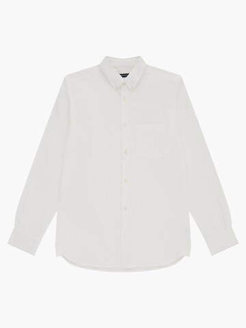 Coupe regular Chemise 'Oxford' FRENCH CONNECTION en blanc : devant