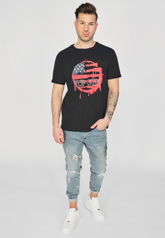 TOP GUN Shirt ' TG20213014' in Black