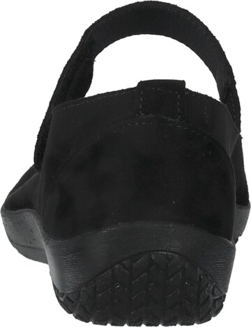 Arcopedico Ballet Flats with Strap in Black
