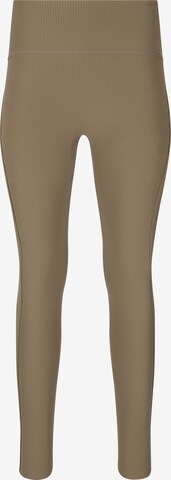 Athlecia Regular Leggings 'Thrine' in Bruin: voorkant