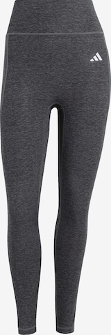 ADIDAS PERFORMANCE Skinny Παντελόνι φόρμας 'Optime Essentials' σε γκρι: μπροστά