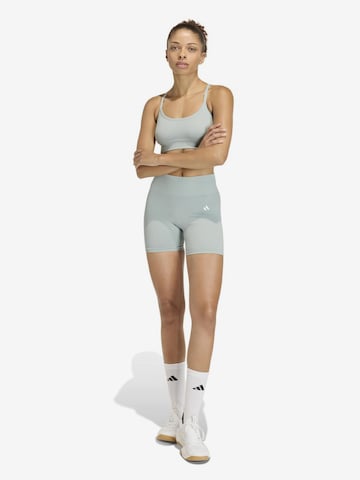 žalia ADIDAS PERFORMANCE Siauras Sportinės kelnės 'Essentials': priekis