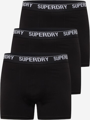 Superdry Boxerky - Čierna: predná strana