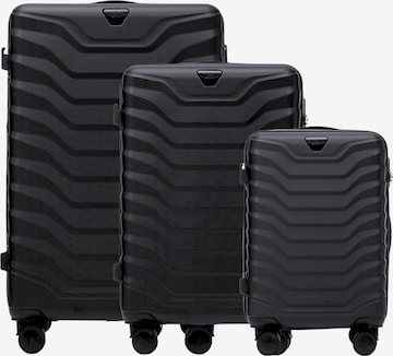 WINGS Trolleys 'PEAFOWL' in Schwarz: Vorderseite