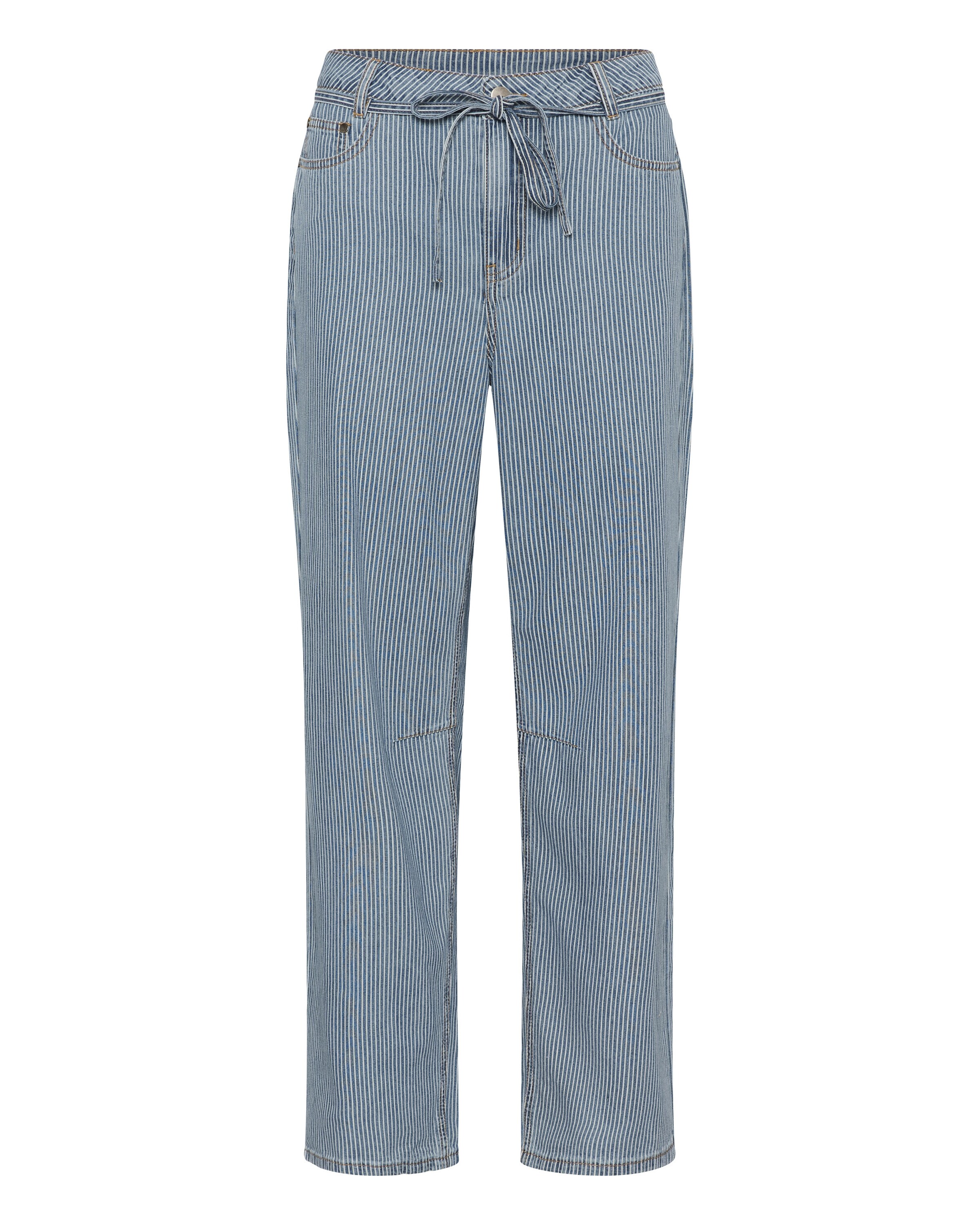 CULTURE Broek 'CUAyna' in de kleur Marine / Wit, Productweergave