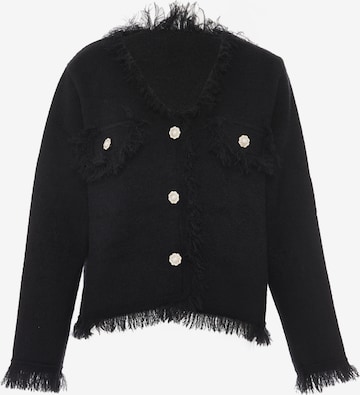 Cardigan ZITHA en noir : devant