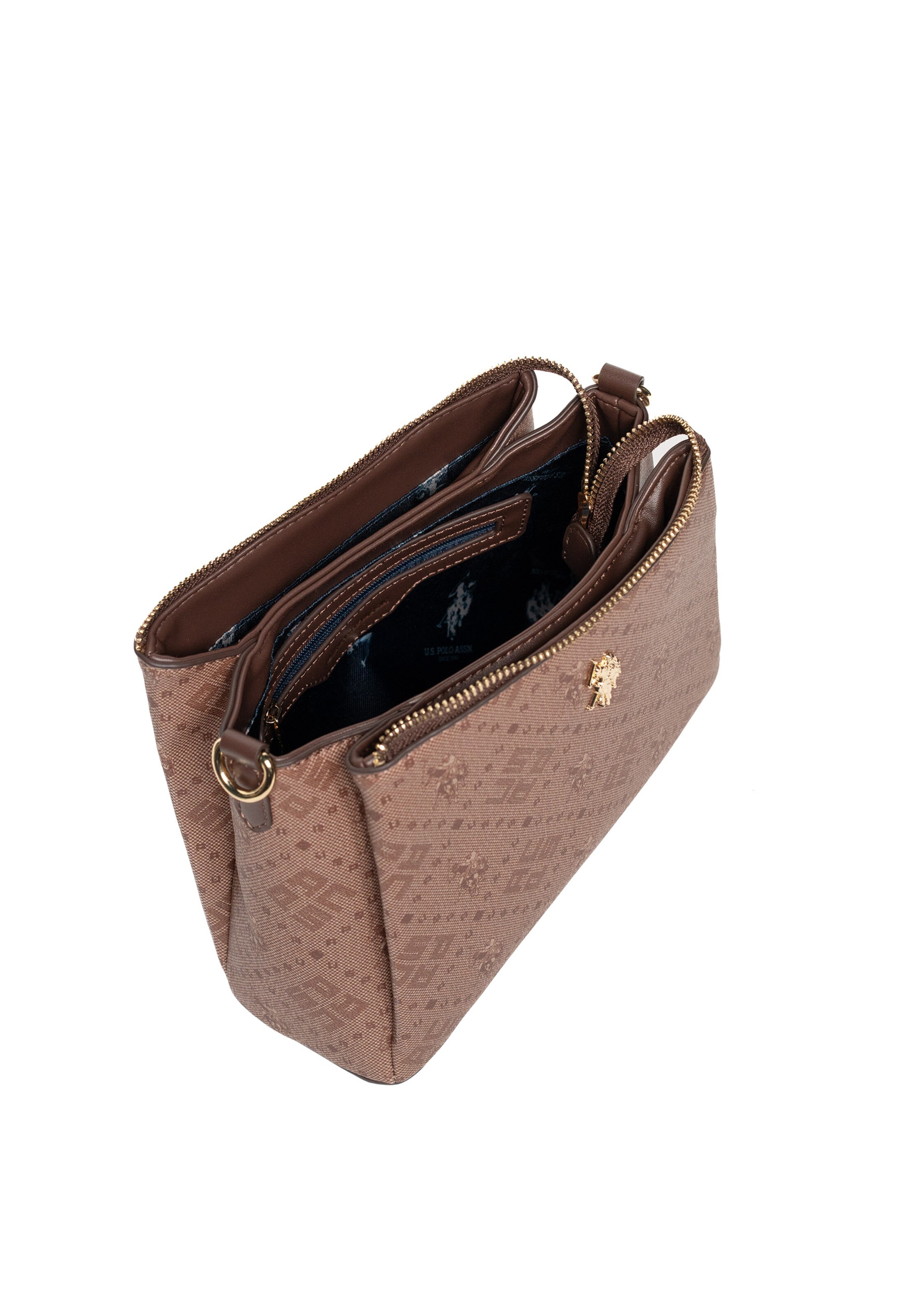 U.S. POLO ASSN. Schoudertas in Bruin